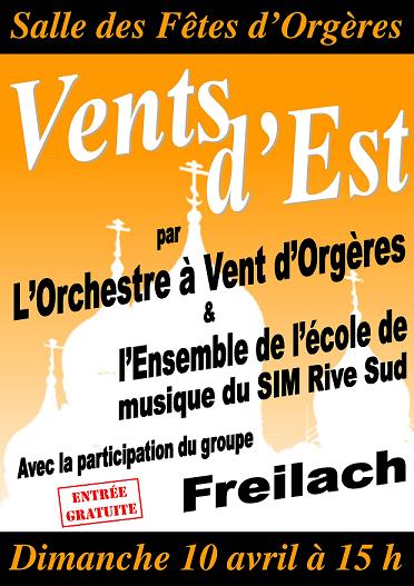 Affiche Vents d`Est du 10 04 2011